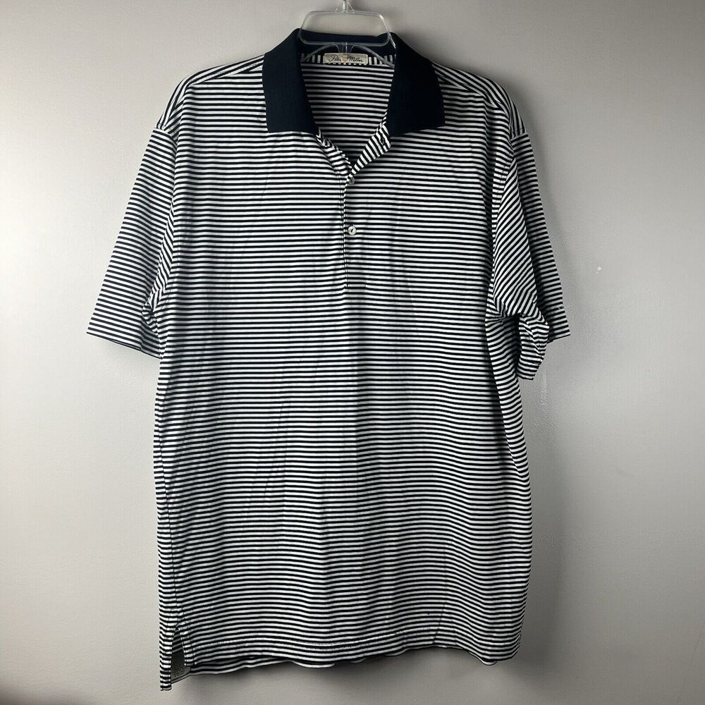 Peter Millar Men’s Striped Polo Eagle Point Golf Size Medium